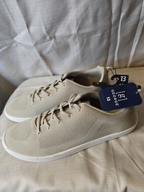 George Men’s Knit Sneakers in Light Beige